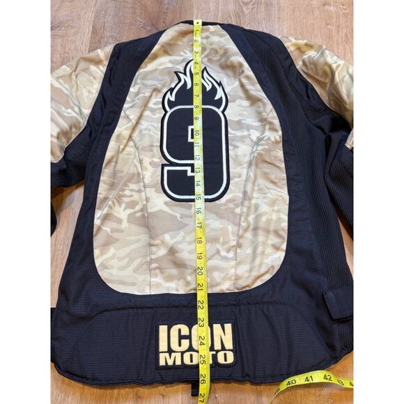 Icon Motorsports Womens Motorcycle Racing Merc Stage 3 Black Camo Large - Picture 8 of 8